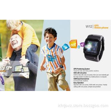 GPS Smart Watch for custody of the elderly and children W12